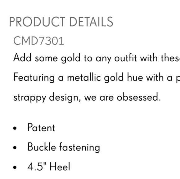 PLT Metallic Rose Gold Strapped Heeled Sandal - Picture 7 of 8